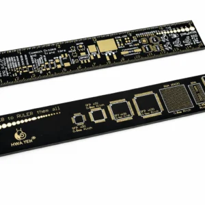 15cm PCB Referans Cetveli FR4 Altın Kaplama Komponent Ölçüm Kartı
