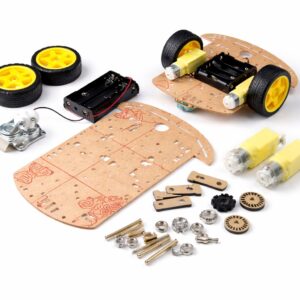 2WD Robot Araba Şasisi 21x10cm Arkadan İtişli Mekanik Kit