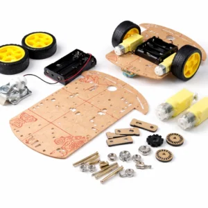 2WD Robot Araba Şasisi 21x10cm Arkadan İtişli Mekanik Kit