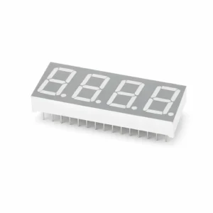 14mm 4 Haneli Ortak Anot 7 Segment LED Display Kırmızı Gri Yüzey