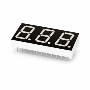 14mm 3 Haneli Ortak Anot 7 Segment LED Display Kırmızı Siyah Yüzey