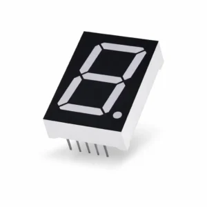 9mm 1 Haneli Ortak Anot 7 Segment LED Display Kırmızı Siyah Yüzey