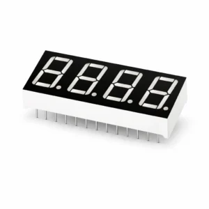 14mm 4 Haneli Ortak Katot 7 Segment LED Display Kırmızı Siyah Yüzey