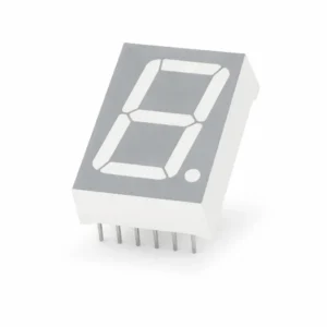 14mm 1 Haneli Ortak Katot 7 Segment LED Display Kırmızı Gri Yüzey