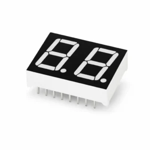 14mm 2 Haneli Ortak Katot 7 Segment LED Display Kırmızı Siyah Yüzey