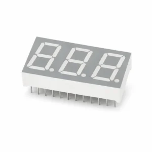 14mm 3 Haneli Ortak Katot 7 Segment LED Display Kırmızı Gri Yüzey