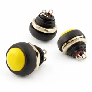 DC184 17.3mm Sarı Anlık Push Buton Switch