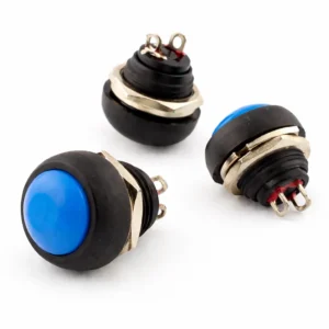 DC184 17.3mm Mavi Anlık Push Buton Switch