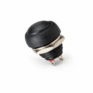 DC184 17.3mm Siyah Anlık Push Buton Switch