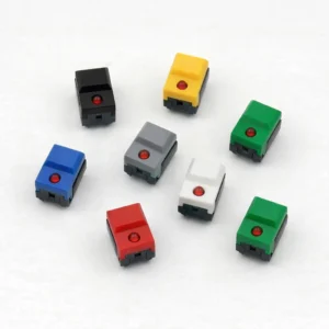 PB86-A1 Sarı LED’li 24V 6 Pin Push Buton