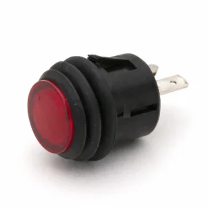DC180W 20A 12VDC kırmızı ışıklı yuvarlak panel anahtarı