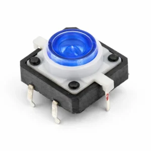 12x12 mavi LED ışıklı tact switch