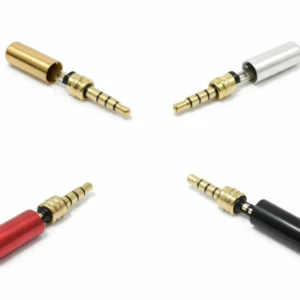 3.5mm Kırmızı Erkek Stereo Jak 3 Boğumlu