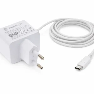 Raspberry Pi 5 Orijinal 27W USB-C Güç Adaptörü Beyaz
