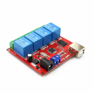 12V USB Kontrollü 4 Kanal Röle Modülü