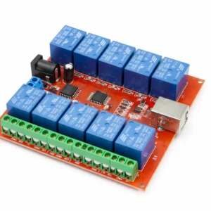 12V USB Kontrollü 8 Kanal Röle Modülü